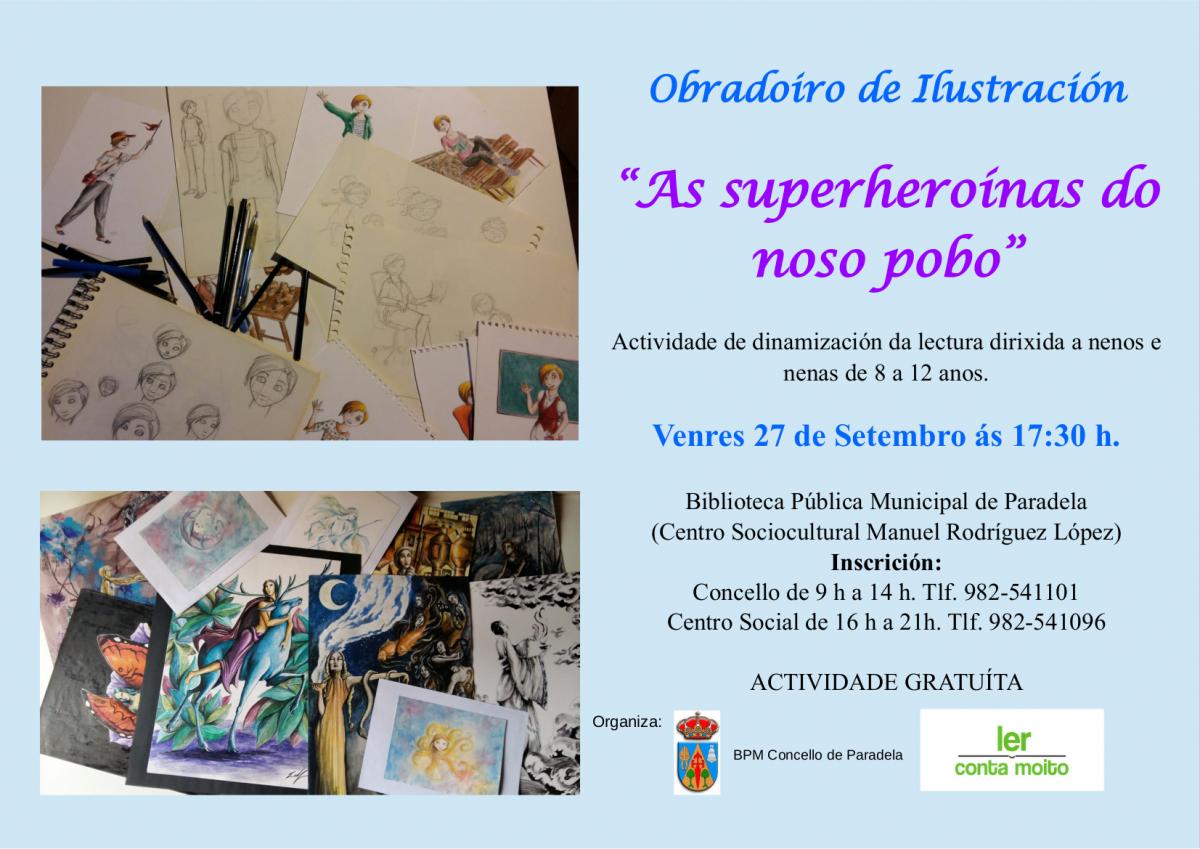 obradoiro de ilustración "As superheroínas do noso pobo"