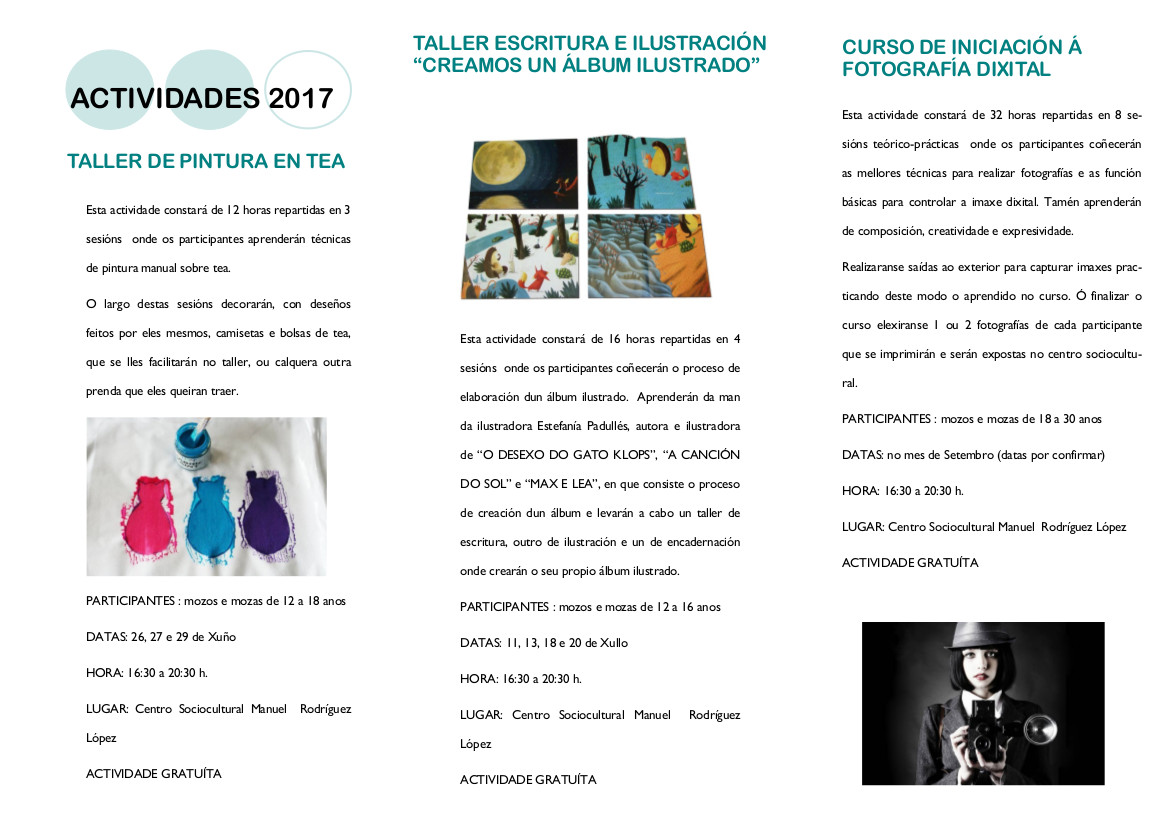 Actividades Verán 2017